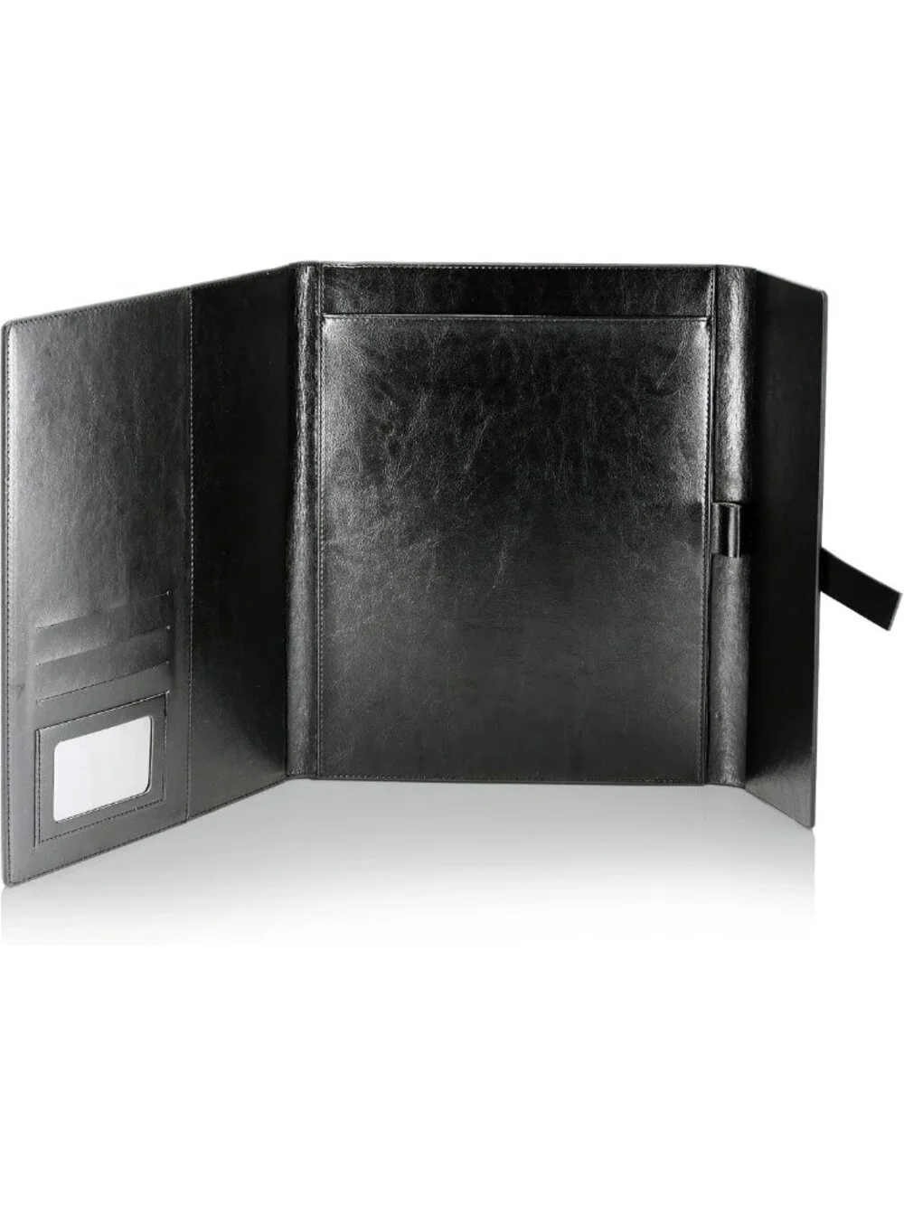 Slim Leather Padfolio for Men & Women - Business Portfolio Folder & Resume